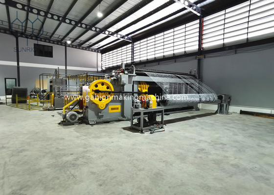 Galvanized Steel Wire Gabion Box Machine High Tensile Strength Wire Diameter 2.0mm-4.0mm