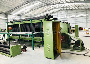 Greening Auto Hexagonal Wire Mesh Machine , Double Twisted Gabion Making Machine