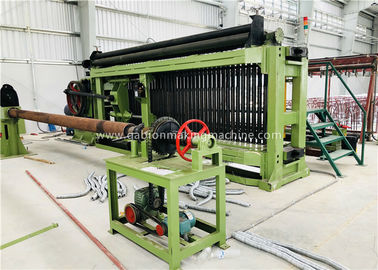 kupować W pełni automatyczna maszyna do zwijania drutu, maszyna Gabion Mesh 100x120mm Sterowanie PLC Prosta instalacja produkcja online