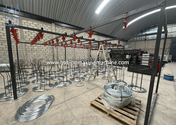 kupować PLC sterowane Gabion Box Maszyna do wytrzymałych stalowych siatki drutu klatki produkcja online
