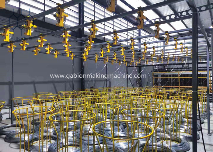 Galvanized Steel Wire Gabion Box Machine High Tensile Strength Wire Diameter 2.0mm-4.0mm