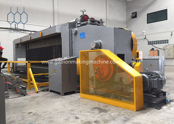 Pięć Twist Automatic Plc Control System Gabion Mesh Machine o szerokości tkania 4500 mm